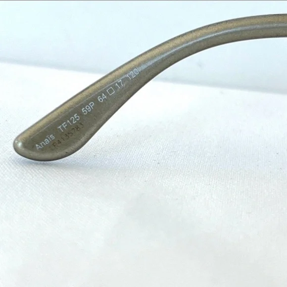 TOM FORD TF125 Anais Gray Gradient Lenses w Black Gray Silver Frame Sunglasses - Picture 11 of 14